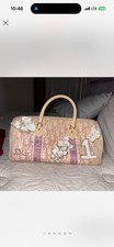 christian dior x John galliano 2000s pink boston bag