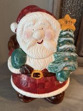Cookie Jar, Santa Claus with Christmas Tree, 1999, Vintage CKAO Ceramic GKA