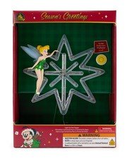Disney Parks 2025 Tinker Bell Holiday Light-Up Tree Topper Peter Pan NIB