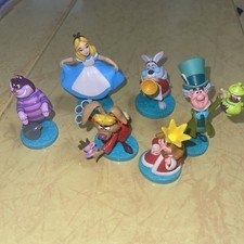 Disney Store Authentic Alice In Wonderland 6 pc. Figurine Set - Cheshire Cat