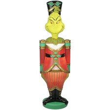 Dr. Seuss' The Grinch Giant Christmas Nutcracker LED Blow Mold Outdoor Decor 6ft