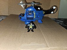 Fisher-Price Imaginext Batman Super Friends Helicopter Vehicle w/ Figure 2007