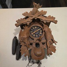 FOR PARTS E. Schmeckenbecher Cuckoo Coo Clock West Germany Hunting Stag 1969