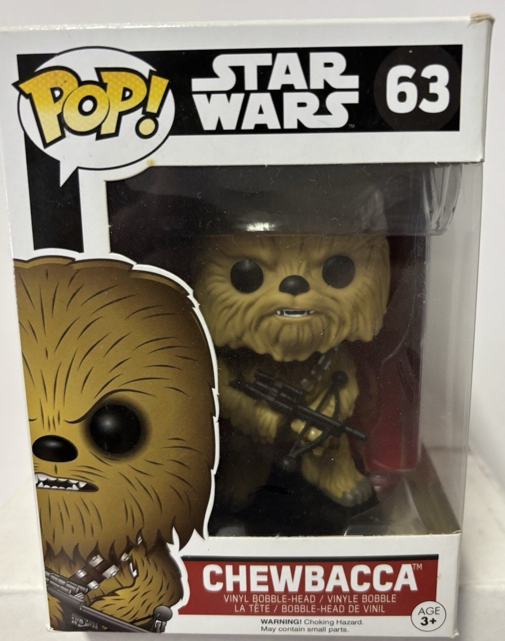 FUNKO POP STAR WARS CHEWBACCA #63 Collectible Figure FREE SHIPPING