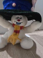 Gemmy Frosty The Snowman Animated Peak-A-Boo Christmas Decoration Fabric Works