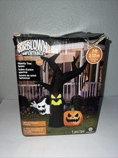 Ghostly Tree Scene Halloween 7’ Inflatable Gemmy Airblown 2021 Light Up Tested