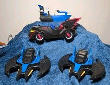 Imaginext Batman Vehicle Lot - Batmobile, 2x Batwing Jet, Bat-Tech Flight Sub