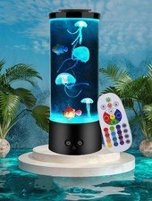 Jellyfish Lamp with 16 Colors Changing for Relax Mood Light Gift with USB for Ki