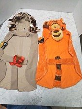 Lot Of 2 Dog Halloween Costumes Size 2XL Lion, Tigger