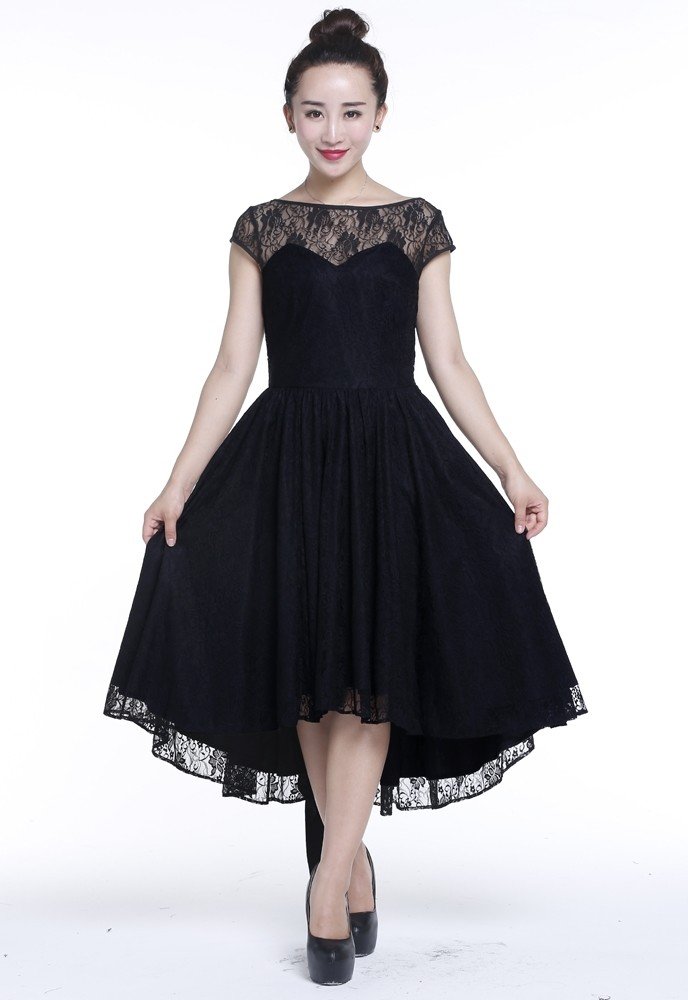 No.7280 Gothic Victorian Steampunk Emo Punk Lace Rose Adult Womens Dress
