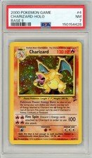 Pokemon Charizard #4 Base Set 2 Holo PSA 7 NM