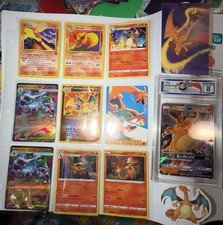 Pokemon TCG Charizard Fire Type Lot 10 Cards 1 Graded Card Holo Rare XY GX