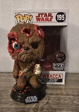 Pop Of The Dead Customs Funko Pop Star Wars Battle Damaged Chewbacca w/Porg #195