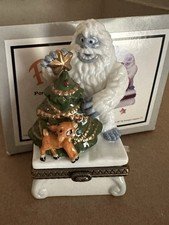 porcelain box rudolph and abominable snowman