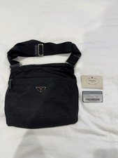 PRADA Vintage Nylon Shoulder Crossbody Bag Black - AUTHENTIC - SOME WEAR