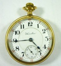 Rare 1907 Hamilton Railroad Pocket Watch 19j 18s Grade 944 Runs
