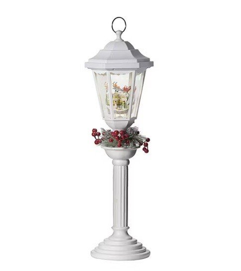 ROMAN LED SWIRL LAMP POST SANTA 27.5'' 135150 CHRISTMAS TABLETOP DECOR