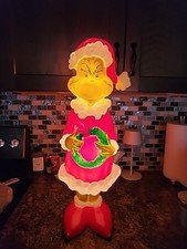 The Grinch Lighted Indoor Outdoor Christmas Decor 24" Lighted Blow Mold