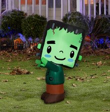 Universal Monsters Airblown Light Up Frankenstein 3.5 Ft Tall Halloween Decor
