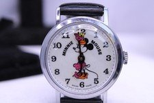 Vintage 1970s Disney Bradley Minnie Mouse Watch | Swiss | Wind-Up