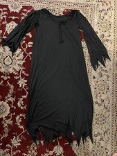 Vintage Adult Black Witch Halloween Costume / Retro / Scary / Measures: 53" Long