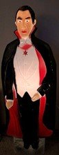 Vintage BELA LUGOSI Dracula Don Featherstone Halloween Lighted Blow Mold