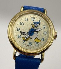 Vintage Bradley Mechanical Donald Duck Commemorative Happy Birthday Watch Works
