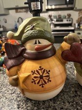 Vintage Snowman Lamp