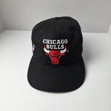 Vintage Chicago Bulls Hat Cap Snapback Sports Specialties Plain Logo 90s NBA