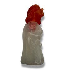 Vintage Halloween Orange Head Witch Blow Mold Small