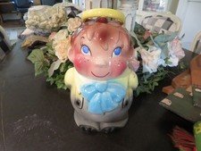 Vintage Halo Boy Cookie Jar Great Colors Adorable Piece of Pottery