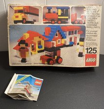 Vintage Lego Sets 125 Legoland 6626 Incomplete Fair Poor Condition Box 70s 80s