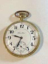 VTG HAMILTON 21J 16S 992 LEVER SET RR POCKET WATCH SCEPTER 25YR GF CASE RUNS