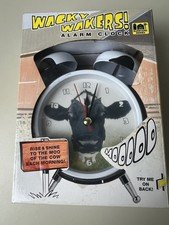 Wacky Wakers Cow Alarm Clock Moo’s New in Box Fun Wacky Animal Clock