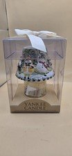 Yankee Candle Christmas Cookie 3.7 oz. Jar w Shade 3" Snowman Play Holiday