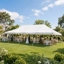 20 x 40 Canopy Party Tent White Commercial Backyard Event Waterproof Gazebo