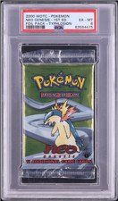 2000 Pokemon Neo Genesis 1st Edition Foil Pack Typhlosion PSA 6 EXMT