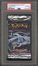 2000 Pokémon Neo Genesis 1st Edition Lugia Foil Pack PSA 10 Csr12