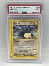 2003 POKEMON SKYRIDGE #100 SNORLAX PSA 9 MINT