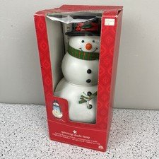 2003 Target Christmas Snowman Spinning Shade Lamp New Open Box Vintage 12"