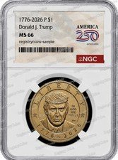 2026 P President Donald J. Trump Pre-Sale Liberty $1 Dollar Semiquincentennial