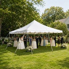 20 x 20 Canopy Party Tent White Commercial Backyard Event Waterproof Gazebo