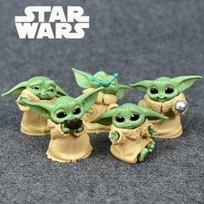 5PCS Grogu Baby Yoda Action Figures 4-7cm Mandalorian Collectible Toy Gift Set