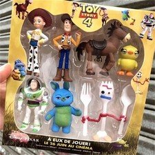 7Pcs Toy Story 4 Action Figures Set Woody Buzz Jessie Forky Model Doll - no box