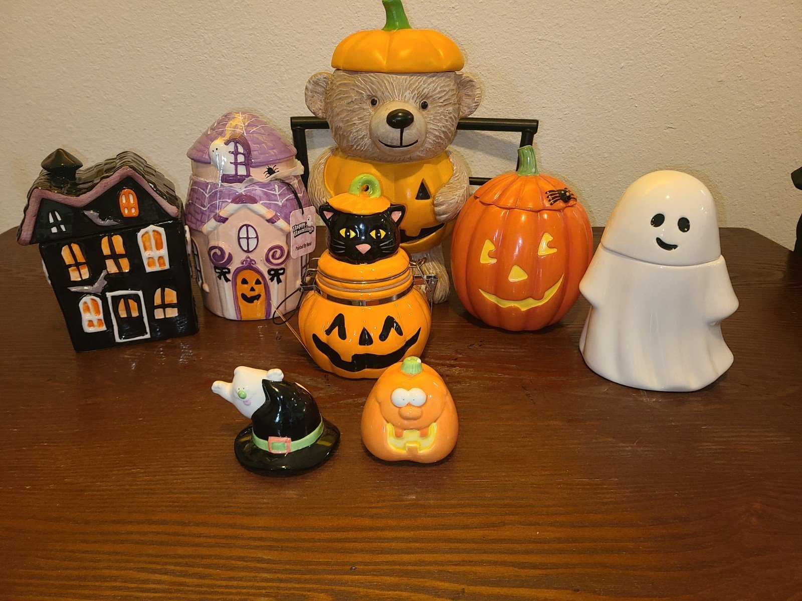 8 Piece Halloween Cookie Jar Collection