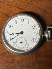 Antique Omega Pocket Watch 15J Adj 2 Pos Swiss Hunter Style c1918