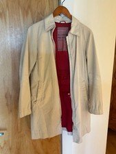 Auth. Vintage Prada Khaki Lightweight Windbreaker Rain Coat Sz Italy 42 S FAIR