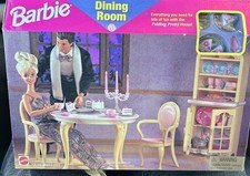 Barbie Dining Room Accessory Furniture VTG Set 1996 Folding Pretty House NIB