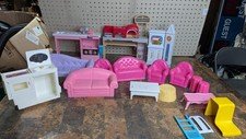Barbie furniture playset Mixed Lot - Appiances, Couches, Bookshelf Etc.