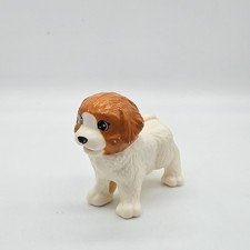 Barbie Doggy Daycare White Dog Puppy Figure Brown Ears Replacement Part Pet Toy